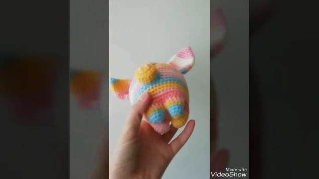 Свинка крючком, хрюша амигуруми, вязаная свинка