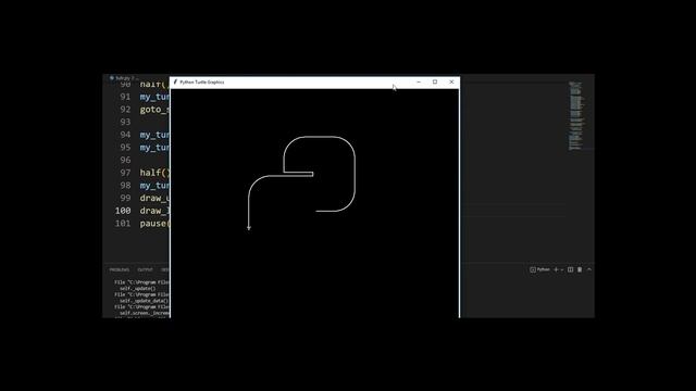 Draw Python Logo in Python Turtle смотреть онлайн