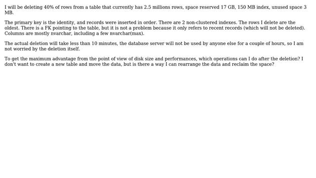 Databases: Deleting rows from big table: what then? смотреть онлайн