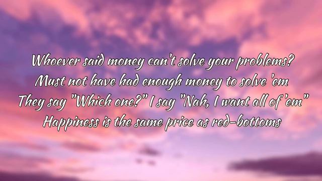 Ariana Grande - 7 Rings (Clean - Lyrics) смотреть онлайн