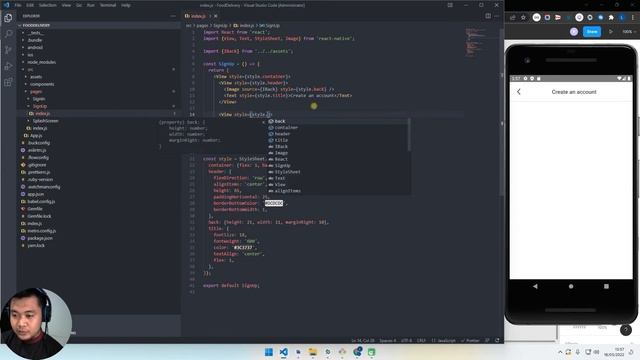 #06 Slicing Register Page React Native - Food Delivery App смотреть онлайн