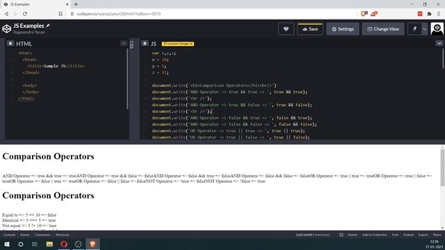 Logical Operators in JavaScript | Learn HTML, CSS, JS смотреть онлайн