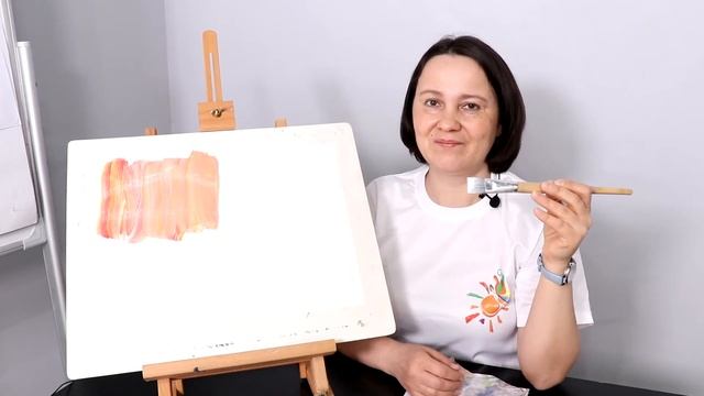 2. Вводное занятие - часть 2: рисуем фон. Солнечная ИЗО-студия. Педагог - Хаматова Евгения. смотреть онлайн