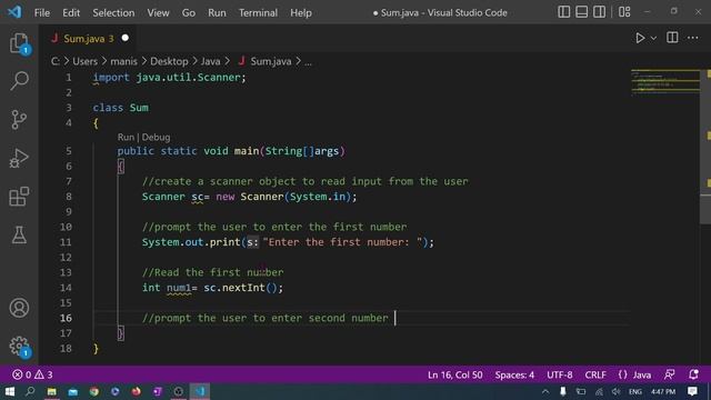 Sum of two numbers in Java | Java Program | "Sum" | смотреть онлайн