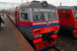Электропоезд ЭТ2М-118. Москва - Химки. 12.11.2023 год.