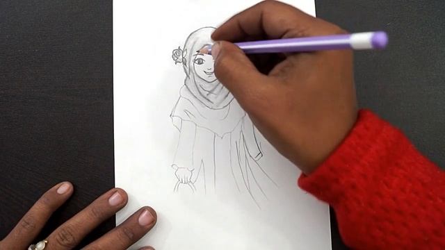 Cute Muslim Girl Drawing || How To Draw Girl || Hijab Girl Pencil Drawing || Pencil Art смотреть онлайн