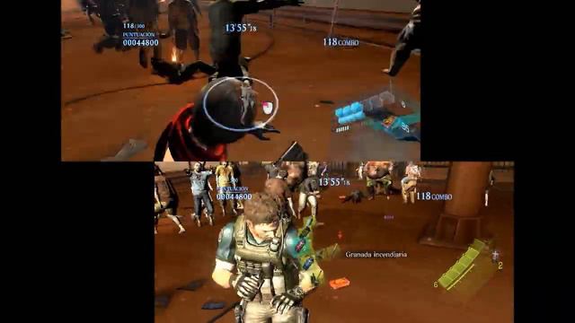 Resident Evil 6 Mercenarios sin piedad - torre quad split-screen смотреть онлайн