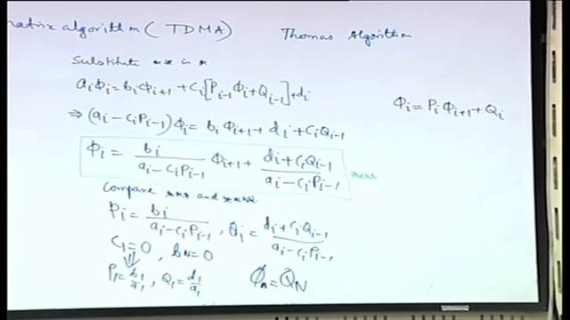 Lecture 32 : Tri-Diagonal Matrix Algorithm (TDMA) смотреть онлайн