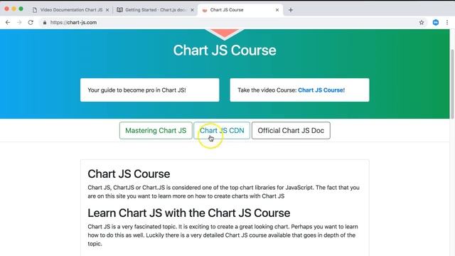 Chart.JS Video Documentation Basic 1 смотреть онлайн