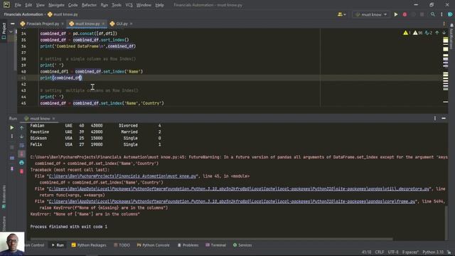 How to set column as row index in Pandas DataFrame смотреть онлайн
