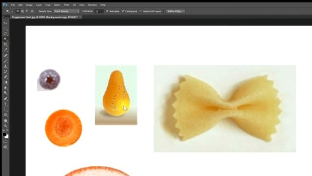 Creating Veggie Man - Learning to Use the Selection Tools in Photoshop смотреть онлайн