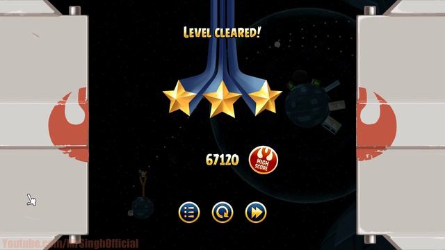 Angry Birds Star Wars - Death Star 2-3 3Stars Walkthrough Star Wars Death Star Level 2-3 смотреть онлайн