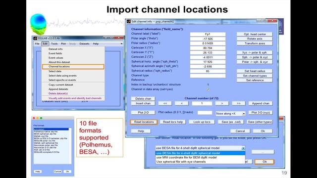 EEGLAB preprocessing #2: Events and channel locations смотреть онлайн