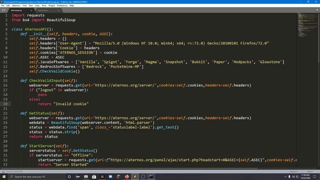 AternosAPI || I Made My Own Aternos API In Python смотреть онлайн