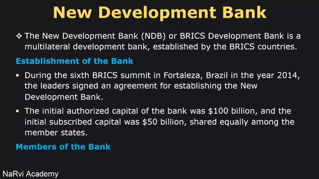 NDB (New Development Bank) | International Organizations смотреть онлайн