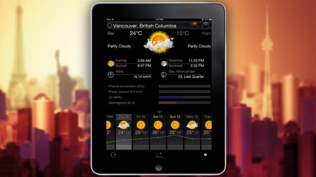 eWeather HD - weather forecast, alerts, high-definition radar for iPhone and iPad смотреть онлайн