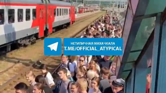 Вокзалы в Ростове-на-Дону переполнены людьми, желающими выехать из города. смотреть онлайн