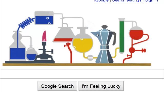 Experiment of Great Chemist Robert Bunsen in the Home Page of Google - 200th Birthday Celebration смотреть онлайн