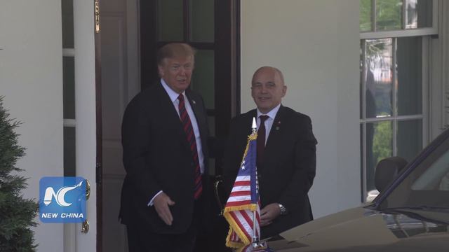 Trump hosts President of Swiss Confederation Ueli Maurer at the White House | 4K Ultra HD смотреть онлайн