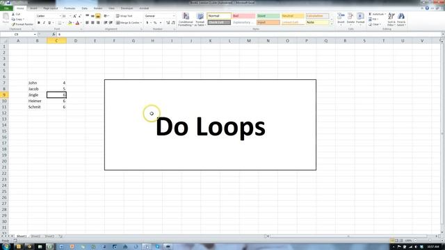 Excel VBA Do Loops смотреть онлайн
