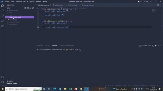 Simulación de pruebas automatizadas con JEST y node смотреть онлайн