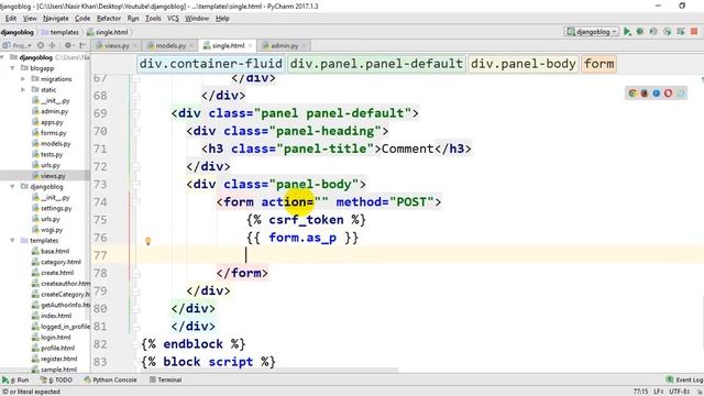 Blog in Python/Django || Bangla tutorial part-20 (Comment) смотреть онлайн