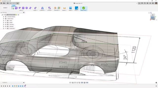 How To Model A Car - Ferrari 308 With Fusion 360 Forms - Part 10 #Fusion360 #CarModeling