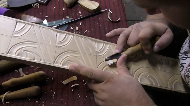 Двойной уголок, резьба по дереву для начинающих #Резьба_по_дереву смотреть онлайн