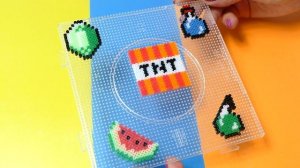 МАЙНКРАФТ БРЕЛКИ СВОИМИ РУКАМИ ИЗ ТЕРМОМОЗАИКИ! DIY MINECRAFT