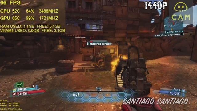 Borderlands 2 - GTX 1050 ti - G4560 - 1080p - 1440p - 4K - Physx ON and OFF смотреть онлайн
