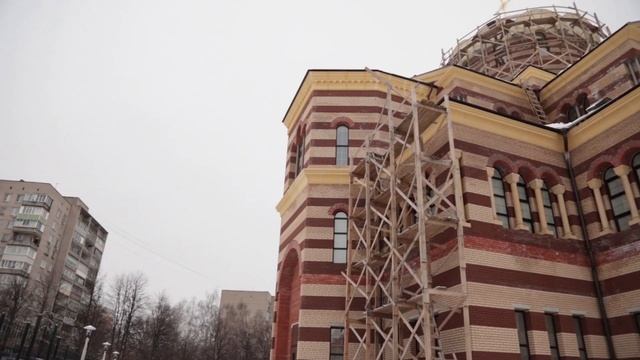 В храме Сретения Господня начались работы по росписи нижнего храма смотреть онлайн