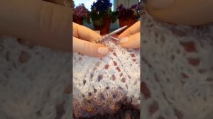 Часть 6. Вяжем шаль "Шотландский чертополох". Ряды 91-102