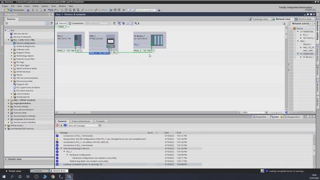 How to establish communication between Siemens S7-1500 PLC and ET200 MP Distributed I/O Card. Eng смотреть онлайн