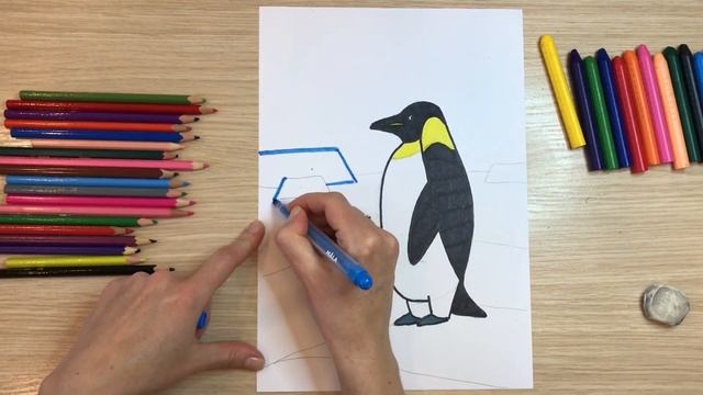 Северное сияние рисунок Пингвин рисунок для детей. Антарктида рисунок. Рисунок Север зима холод сне смотреть онлайн