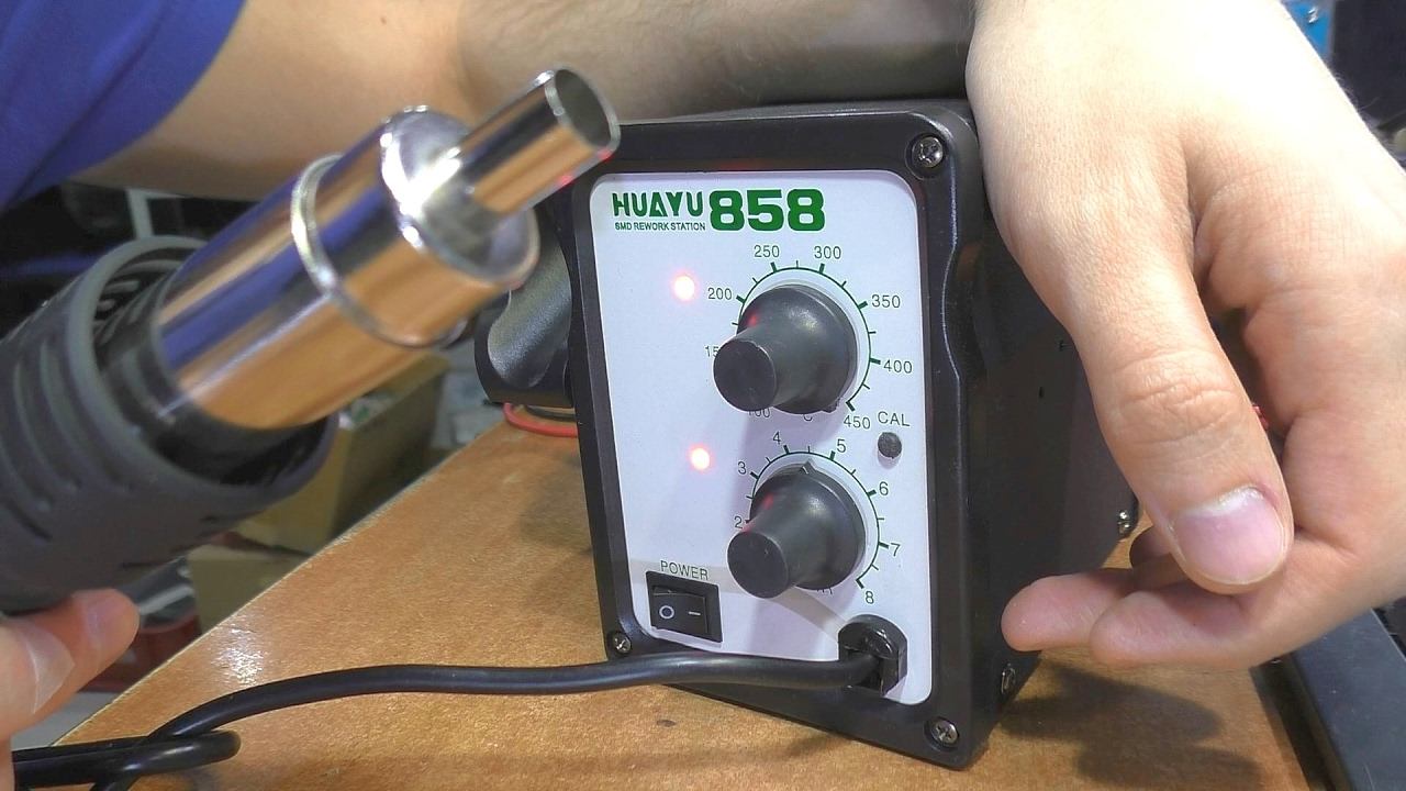 Паяльная станция Huayu H858: ОБЗОР и ПРИМЕНЕНИЕ смотреть онлайн