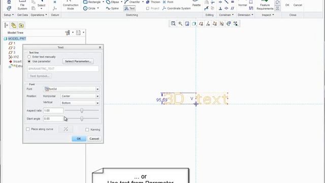 Creo Tutorial: Use Creo Parameter for custom 3D text смотреть онлайн