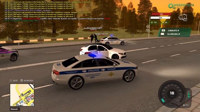 [GreenTech Rp][CRMP] ПРИНЯЛ НА СЕБЯ. ОПАСНАЯ ЕЗДА. | КРМП смотреть онлайн