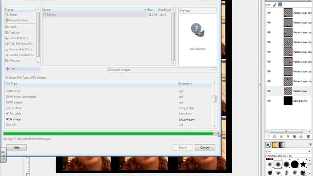How to Save Export a JPG in Gimp смотреть онлайн