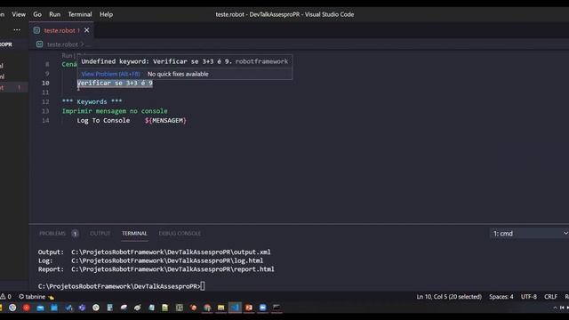 DevTalk - Workshop: Automação de Testes com Robot Framework смотреть онлайн
