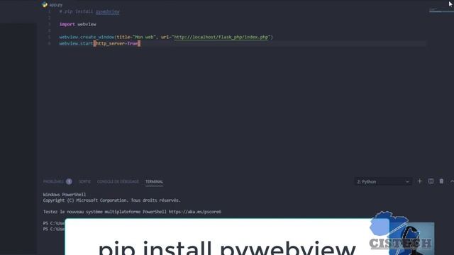 #python Cisco-code cour Python : Pywebview смотреть онлайн