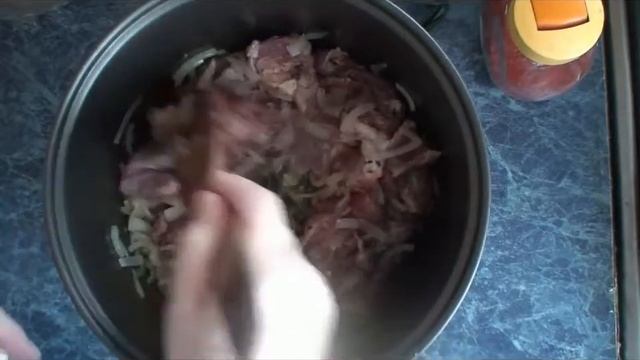 Рецепт: Мясо с луком в МВ смотреть онлайн