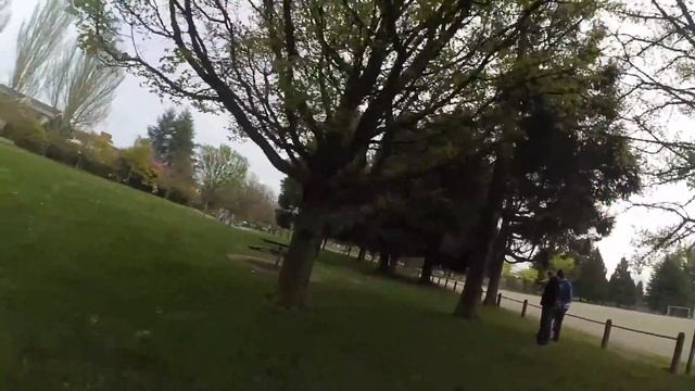 FlexRC Frog - flying between trees with Xiaomi Yi camera смотреть онлайн