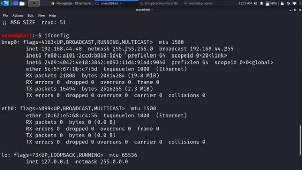 dig command || ifconfig command || netstat -r command || arp command || networking linux commands
