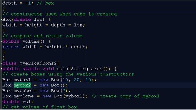 Java program Explanation with parameterized constructor(English) смотреть онлайн
