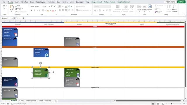 KanBan Board In Excel #kanban #kanbanboard #excel #projectmanagement