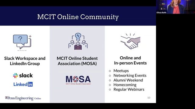March 2, 2022 - MCIT Online Admissions Webinar with Director of Online Academic Programs Olivia Rot смотреть онлайн