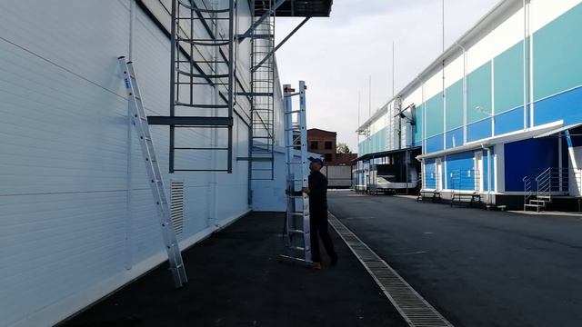 Обзор трех секционной лестницы KRAUSE MONTO Tribilo