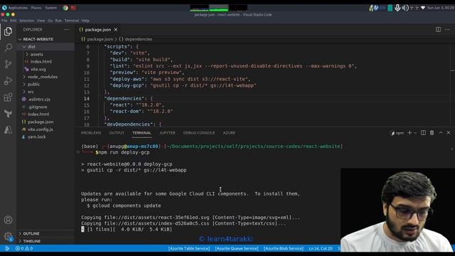 how to deploy React App on Google Cloud? смотреть онлайн