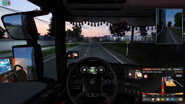 Наша игра - ЕТС2. Стрим на руле Logitech G923 ?Euro Truck Simulator 2? смотреть онлайн