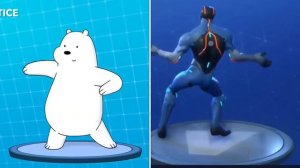 МУЛЬТЯШНЫЕ ПЕРСОНАЖИ ПОВТОРЯЮТ ТАНЦЫ ИЗ ФОРТНАЙТА